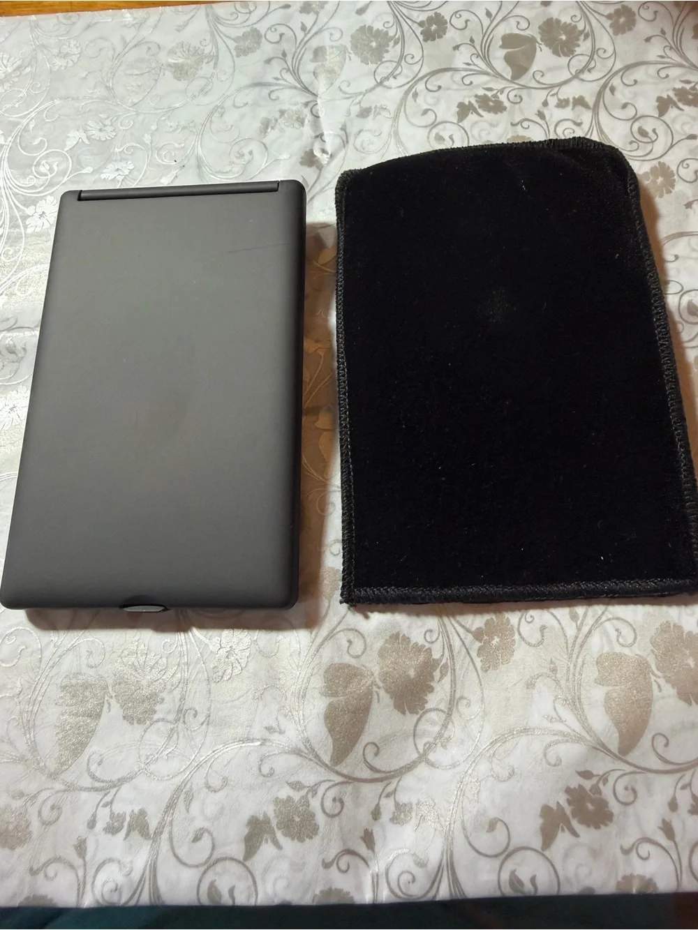 CHANEL Black and Gold Double Facette Mirror Duo